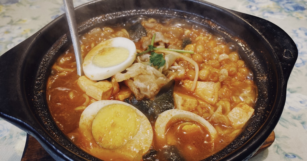 부대찌개, 자취생 1인분 20분 완성 얼큰한 찌개